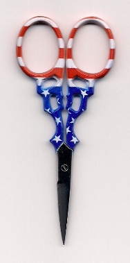 3 1/2" Embroidery Scissors - Patriotic!